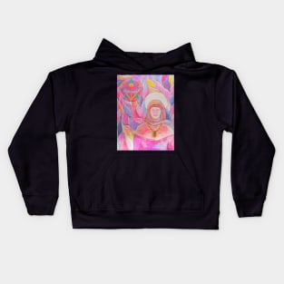 Ascended master - Lady Miriam - by Renate van Nijen Kids Hoodie